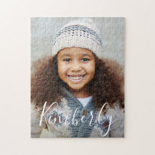 personalised photo and name jigsaw puzzle