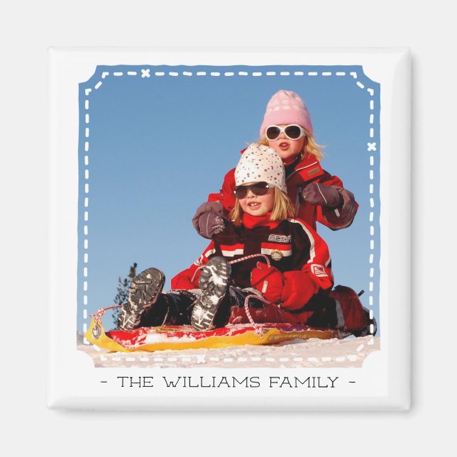 Personalised Photo and Name Magnet (Front)