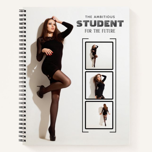 personalised photo and name notebook (Front)