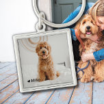 Personalised Photo and Name Pet Keychain<br><div class="desc">Keep your furry friend close to you at all times with this one-of-a-kind accessory. This keychain features your favourite photo of your beloved pet, along with their name and a little heart in the corner. It's the perfect way to show off your love for your furry friend and add a...</div>