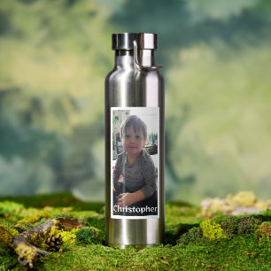 Personalised Photo and Name Water Bottle