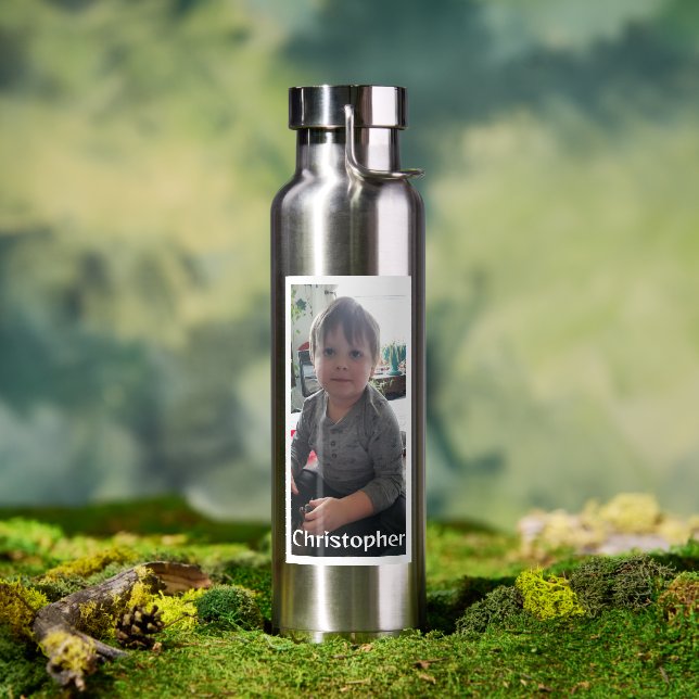 Personalised Photo and Name Water Bottle (Outdoor)