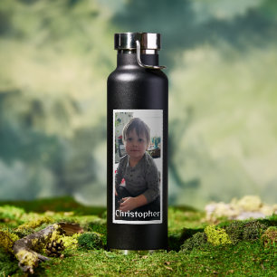 Personalised Photo and Name   Water Bottle