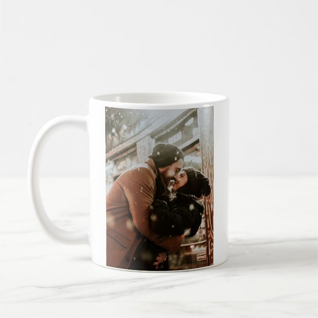 Personalised Photo and Names | Our First Christmas Coffee Mug (Left)