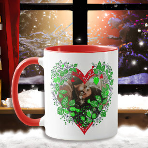 Personalised Photo and Names Our First Christmas Mug