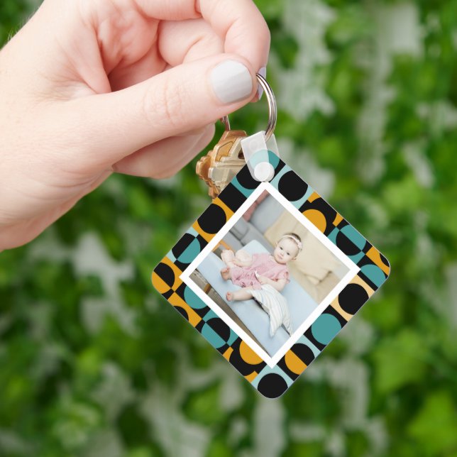 Personalised Photo and Pattern Key Ring (Hand)