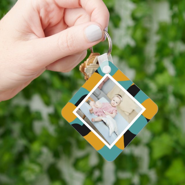 Personalised Photo and Pattern Key Ring (Hand)