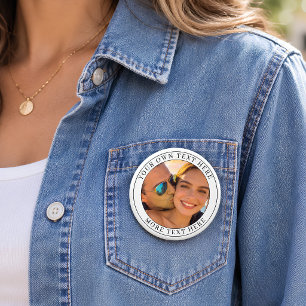 Personalised Photo and Text 6 Cm Round Badge