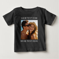 Personalised Photo and Text Black