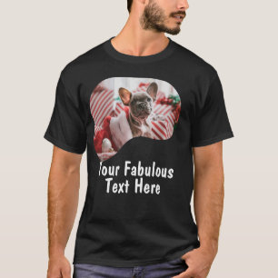Personalised Photo and Text Blob Shape T-Shirt
