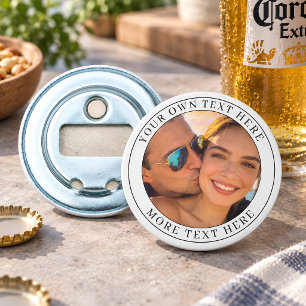 Personalised Photo and Text Bottle Opener