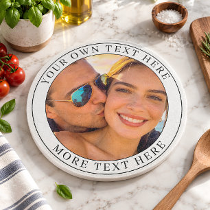Personalised Photo and Text Cutting Board