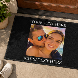 Personalised Photo and Text Doormat