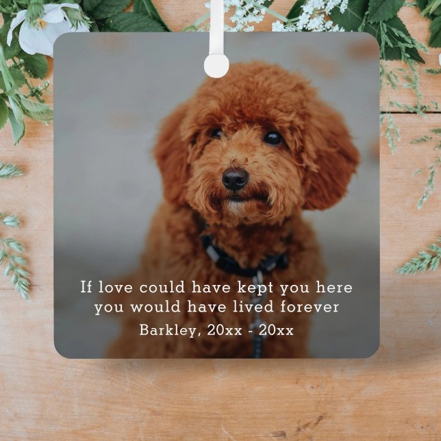Personalised Photo and Text Easy Customisable Metal Tree Decoration (Personalized Photo and Text Easy Customizable Metal Ornament by Ricaso. Memorial or change to suit)