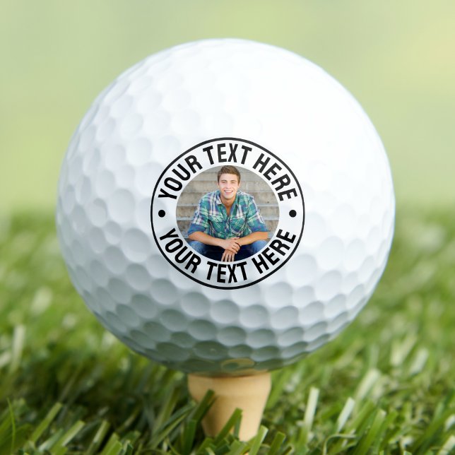 Personalised Photo And Text Golf Balls (Create your Own Photo Golf Balls)