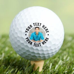 Personalised Photo And Text Golf Balls