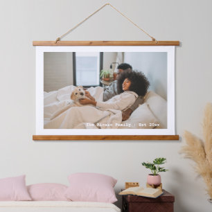 Personalised Photo and Text Hanging Tapestry