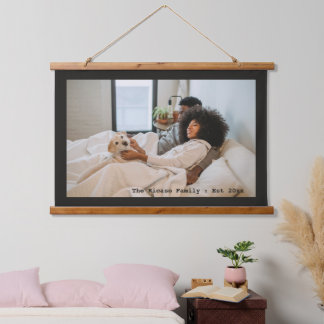 Personalised Photo and Text Hanging Tapestry