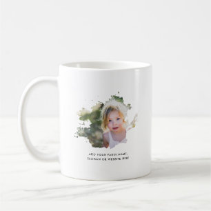 Personalised Photo and Text Ink Spot Coffee Mug