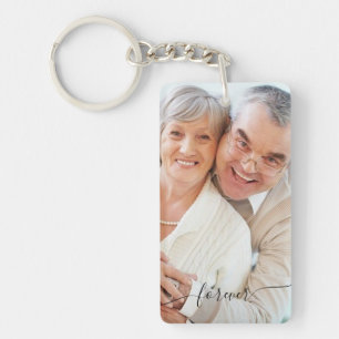 Personalised photo and text key ring