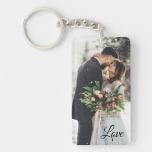 Personalised Photo and Text Key Ring