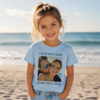 Personalised Photo and Text Light Blue