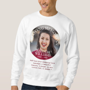 Personalised Photo and Text Memorial Sweatshirt