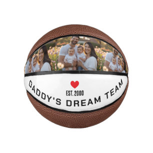 Personalised Photo and Text Mini Basketball