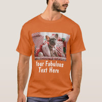 Personalised Photo and Text Orange