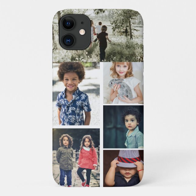 Personalised Photo and Text Photo Collage Case-Mate iPhone Case (Back)