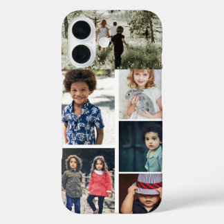 Personalised Photo and Text Photo Collage iPhone 16 Case