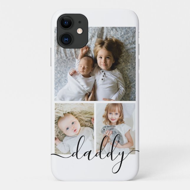 Personalised Photo and Text Photo Collage Case-Mate iPhone Case (Back)