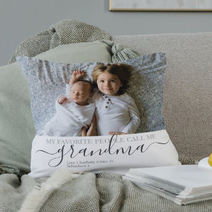 Personalised Photo and Text Photo Collage Cushion