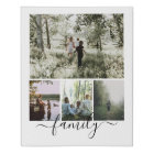 Personalised Photo and Text Photo Collage Family