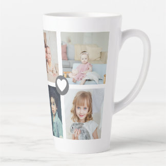 Personalised Photo and Text Photo Collage Family Latte Mug