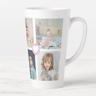 Personalised Photo and Text Photo Collage Family Latte Mug