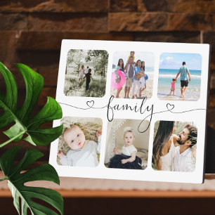 Personalised Photo and Text Photo Collage Family Plaque