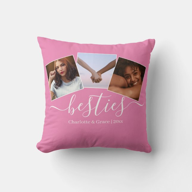 Personalised Photo and Text Photo Collage Friends Cushion (Front)