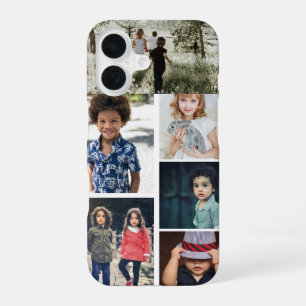 Personalised Photo and Text Photo Collage iPhone 16 Case