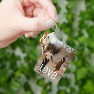 Personalised Photo and Text Photo Collage Key Ring