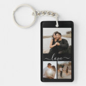 Personalised Photo and Text Photo Collage Key Ring (Front)
