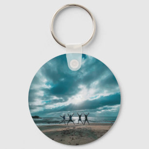 Personalised Photo and Text Photo Collage Key Ring