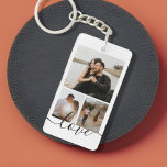 Personalised Photo and Text Photo Collage  Key Ring<br><div class="desc">Make a Personalised Photo keepsake keychain from Ricaso - add your own photos and text - photo collage keepsake gifts</div>