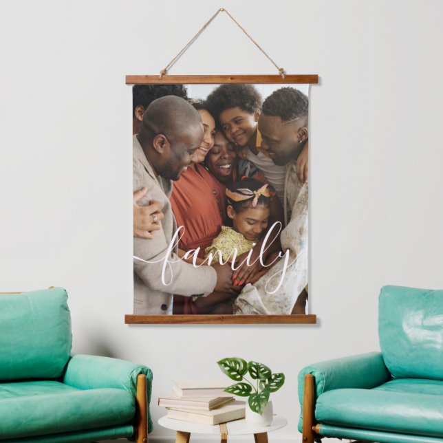 Personalised Photo and Text Photo Hanging Tapestry (Living Room)