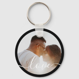 Personalised Photo and Text Photo Key Ring