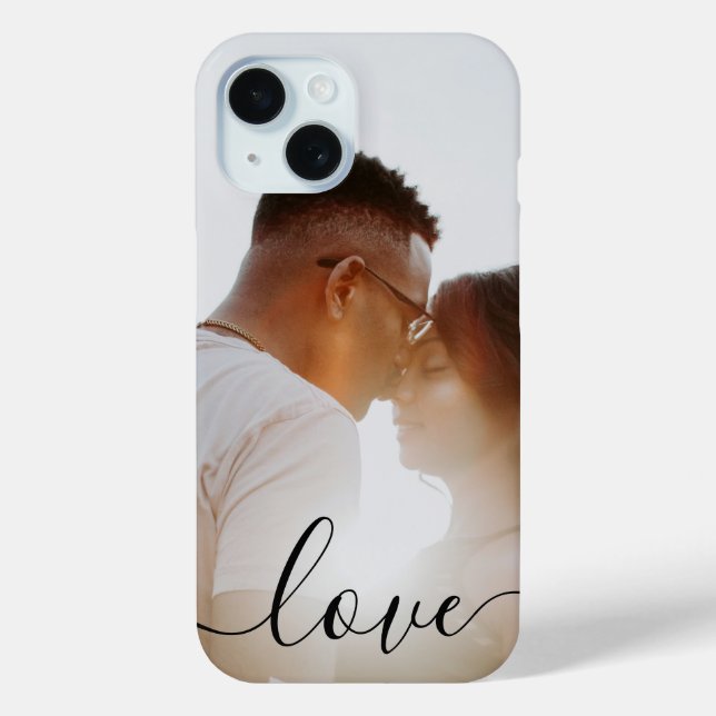 Personalised Photo and Text Photo Love Case-Mate iPhone Case (Back)