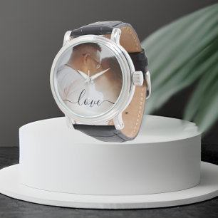 Personalised Photo and Text Photo Watch