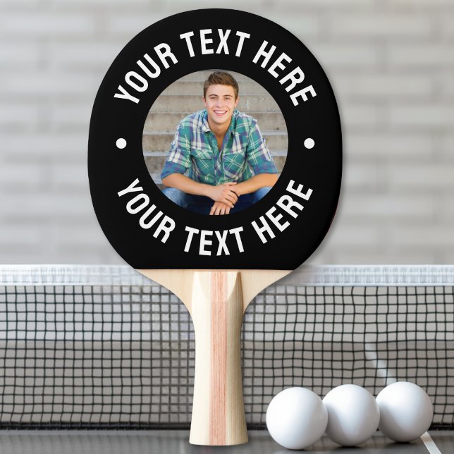 Personalised Photo And Text Ping Pong Paddle (Personalized Photo And Text Ping Pong Paddle)