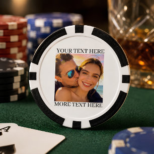 Personalised Photo and Text Poker Chips