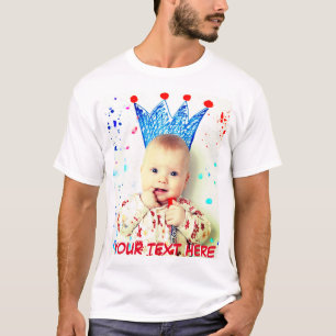 Personalised photo and text T-Shirt